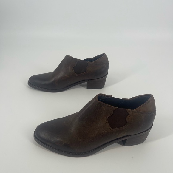 Wolverine Alice Slip On Brown Ankle Booties (SB4#7) - Picture 1 of 9
